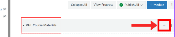 Step 4 – Add an item in the module