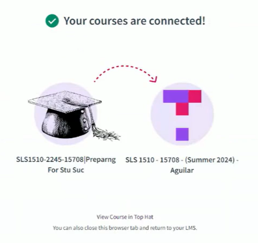 Top Hat course connected.png