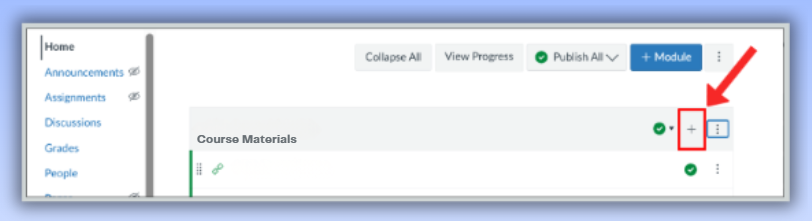 Add item to module