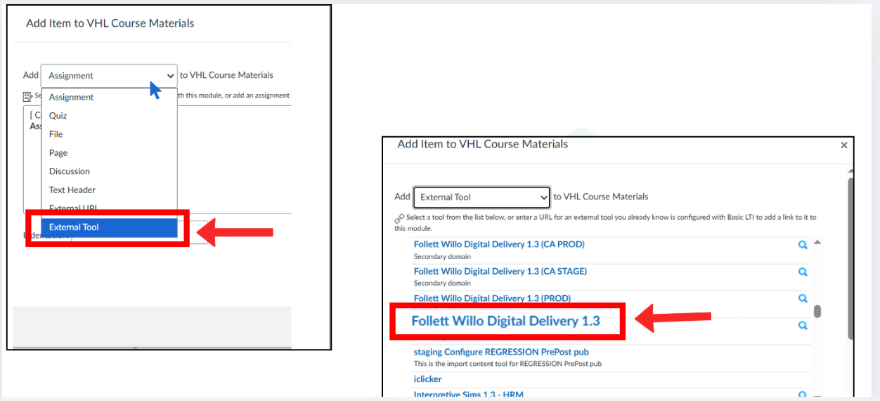 Select External Tool