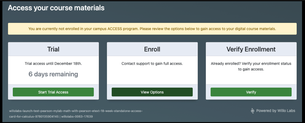 opt out screen