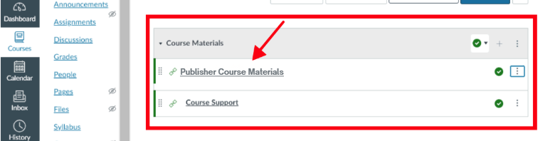 Canvas link example