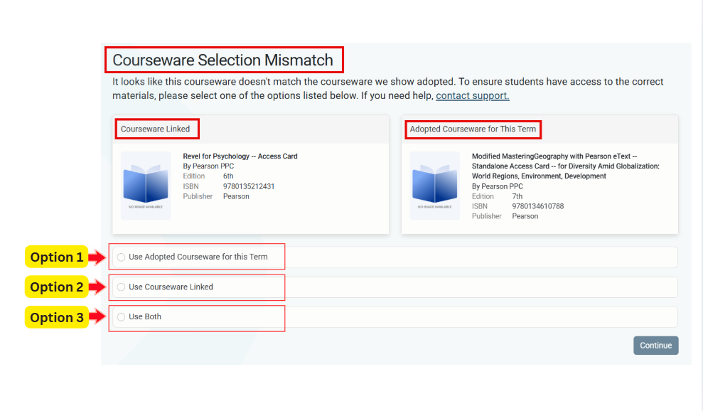 courseware mismatch explained.PNG