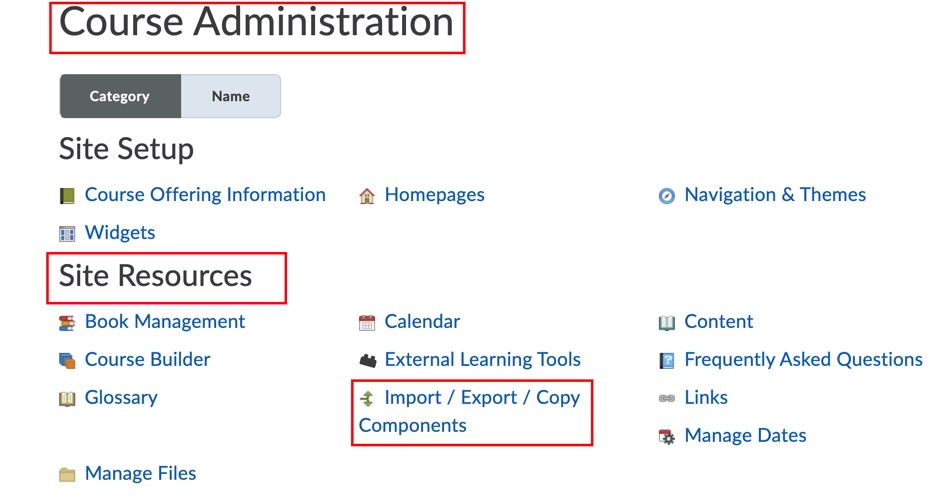 Import Export Copy Components